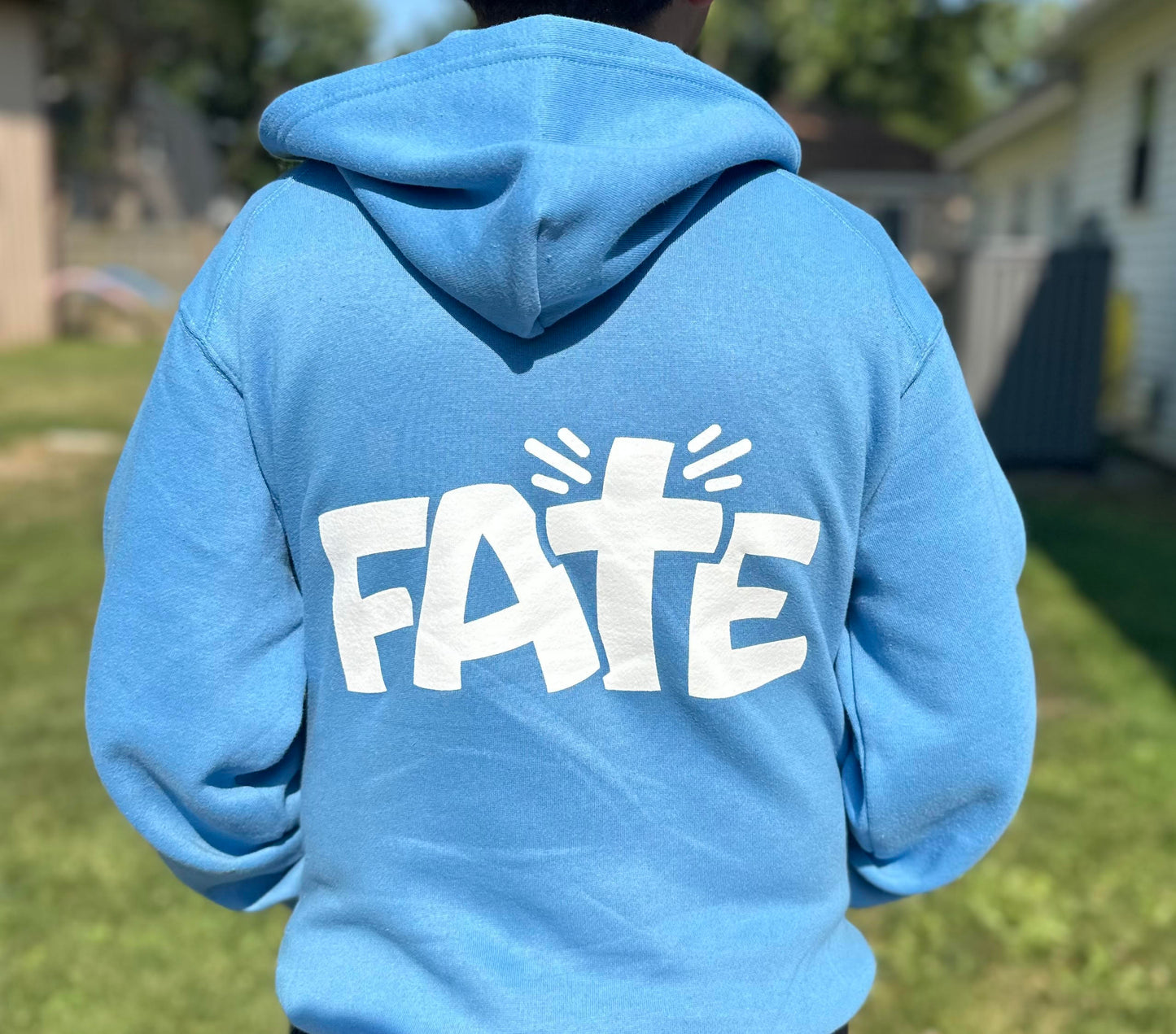 Adult Light Blue Hoodie